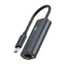 Rapoo USB-C Adapter, USB-C naar Gigabit LAN, grijs