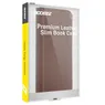 Accezz Premium Leather Slim Book Case voor Apple iPhone 12 (Pro) Bruin