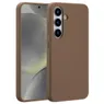 Accezz Liquid Silicone Backcover met MagSafe voor Samsung Galaxy S25 Lichtbruin