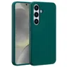 Accezz Liquid Silicone Backcover met MagSafe voor Samsung Galaxy S25 Donkergroen