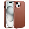 Accezz MagSafe Leather Backcover iPhone 15 Bruin