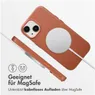 Accezz MagSafe Leather Backcover iPhone 15 Bruin
