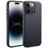Accezz MagSafe Leather Backcover iPhone 14 Pro Max Zwart