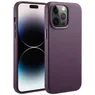 Accezz MagSafe Leather Backcover iPhone 14 Pro Max Paars