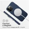 Accezz MagSafe Leather Backcover iPhone 14 Pro Max Blauw