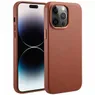 Accezz MagSafe Leather Backcover iPhone 14 Pro Max Bruin
