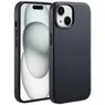 Accezz MagSafe Leather Backcover iPhone 15 Zwart