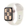 Apple Watch SE GPS + Cellular 40mm Aluminium Case met Sport Band - M/L Starlight