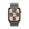 Apple Watch SE GPS + Cellular 44mm Aluminium Case met Lake Green Sport Loop Starlight