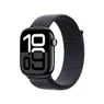 Apple Watch Series 10 GPS + Cellular 42mm Aluminium Case met Ink Sport Loop Zwart