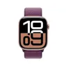 Apple Watch Series 10 GPS + Cellular 46mm Aluminium Case met Plum Sport Loop Roze