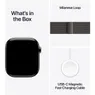 Apple Watch Series 10 GPS + Cellular 46mm Titanium Case met Milanese Loop - S/M Groen