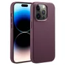 Accezz MagSafe Leather Backcover iPhone 14 Pro Paars