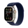 Apple Watch Ultra 2 GPS + Cellular 49mm Titanium Case met Blue Trail Loop - S/M Beige