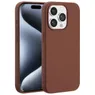 Accezz Liquid Silicone Backcover met MagSafe voor Apple iPhone 15 Pro Bruin