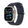 Apple Watch Ultra 2 GPS + Cellular 49mm Titanium Case met Navy Ocean Band Beige