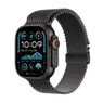 Apple Watch Ultra 2 GPS + Cellular 49mm Titanium Case met Titanium Milanese Loop - L Zwart