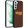 Accezz Premium Leather Card Slot Backcover Samsung Galaxy S22 Plus Bruin