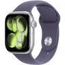 Apple Watch Series 11 GPS + Cellular 42mm Silver Aluminium Case met Purple Fog Sport Band - S/M Zilver