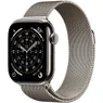 Apple Watch Series 11 GPS + Cellular 42mm Natural Titanium Case met Natural Milanese Loop Titanium