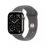 Apple Watch Series 11 GPS + Cellular 42mm Natural Titanium Case met Stone Grey Sport Band - S/M Titanium