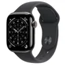 Apple Watch Series 11 GPS + Cellular 42mm Slate Titanium Case met Black Sport Band - M/L Titanium