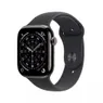 Apple Watch Series 11 GPS + Cellular 42mm Slate Titanium Case met Black Sport Band - S/M Titanium