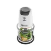 Bestron electrische Hakmolen, twee rvs Hakmessen & 500 ml cacpaciteit, grote Pulsschakelaar, 400 Watt, AKC200, Kleur: zwart/silver