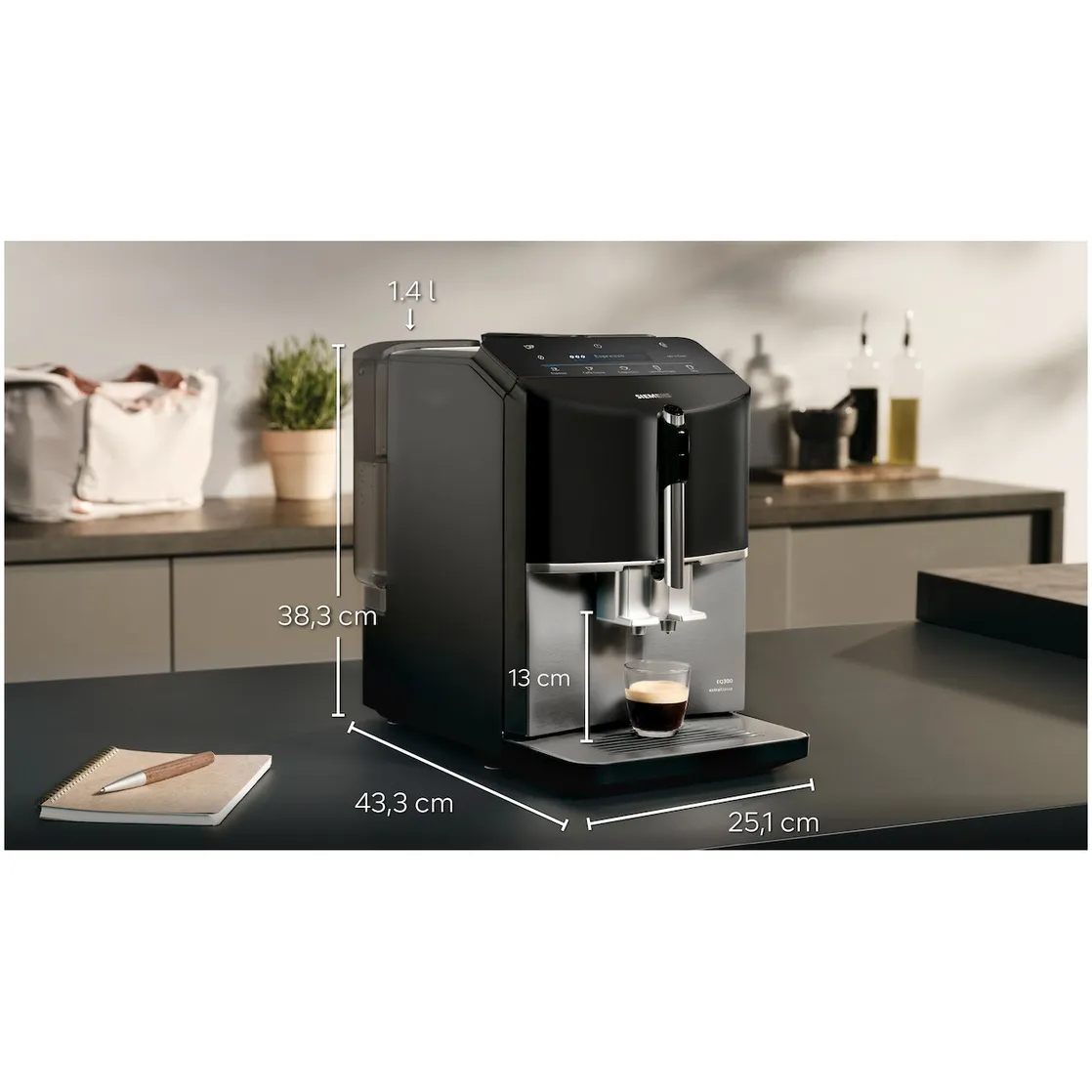 SIEMENS EQ.300 s300 TI353204RW champagne inox Pas Cher - Robot expresso