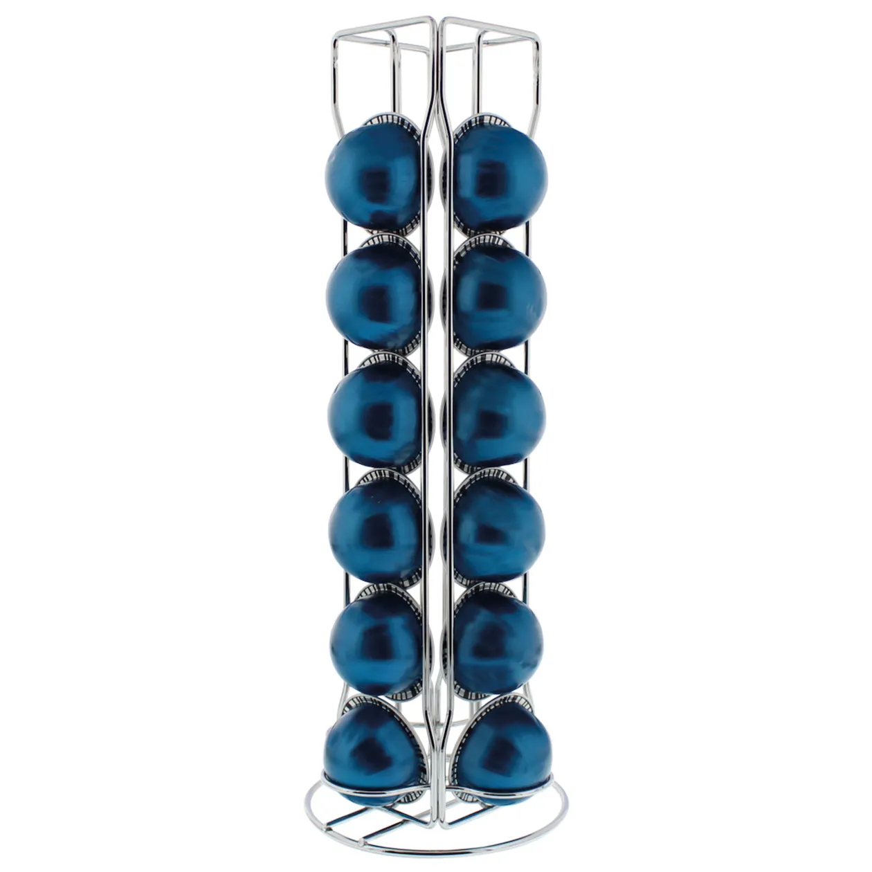 eluno Kapselhalter für 40x Nespresso Vertuo, Kaffeekapsel-Box, Glas