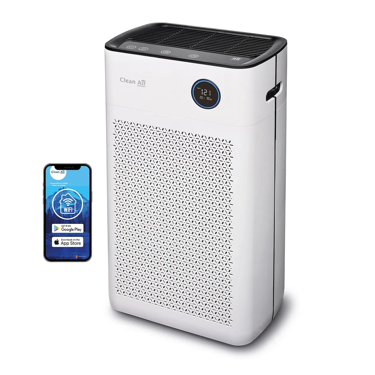 Purificateur D'Air Clean Air Optima CA-509Pro SMART - HEPA UV-C - Silencieux 10 DB - Pour Pièces Jusqu'à 90m²