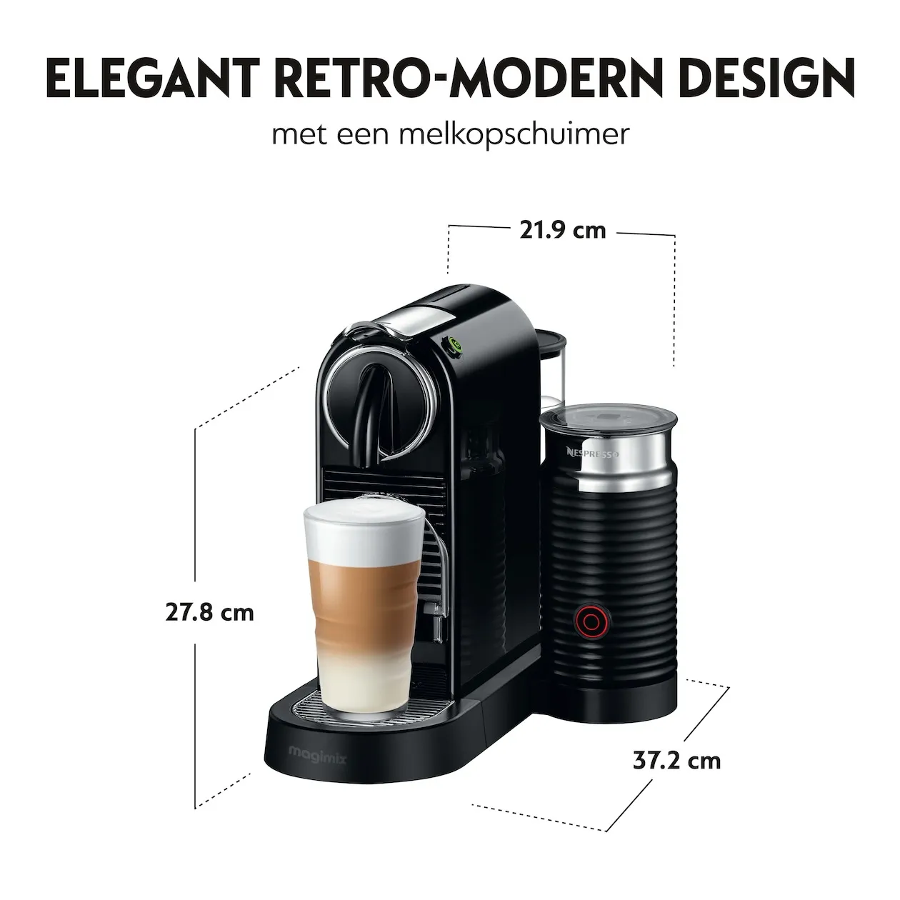 Magimix Nespresso CitiZ & Milk 11317NL Zwart Nespresso kopen? Expert.nl