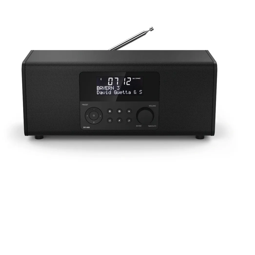 Hama Digitale Radiogestuurde Wandklok Jumbo Zwart (Wekkers) - Woonaccessoires | Klokken