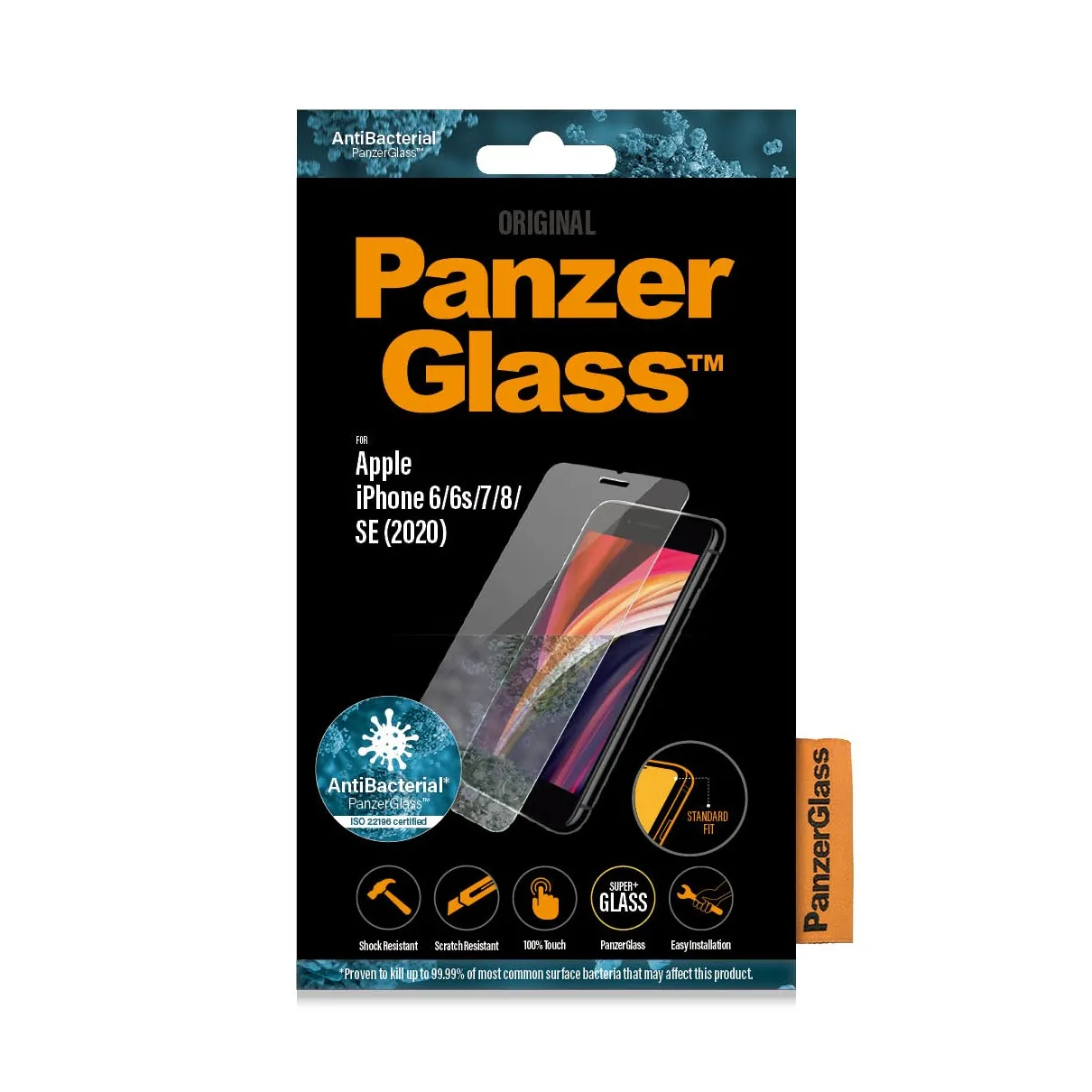 Protezione Per Schermo PanzerGlass In Vetro Temperato – Bianco – Per IPhone 6/6s/7/8/SE 2020 - Foto 5