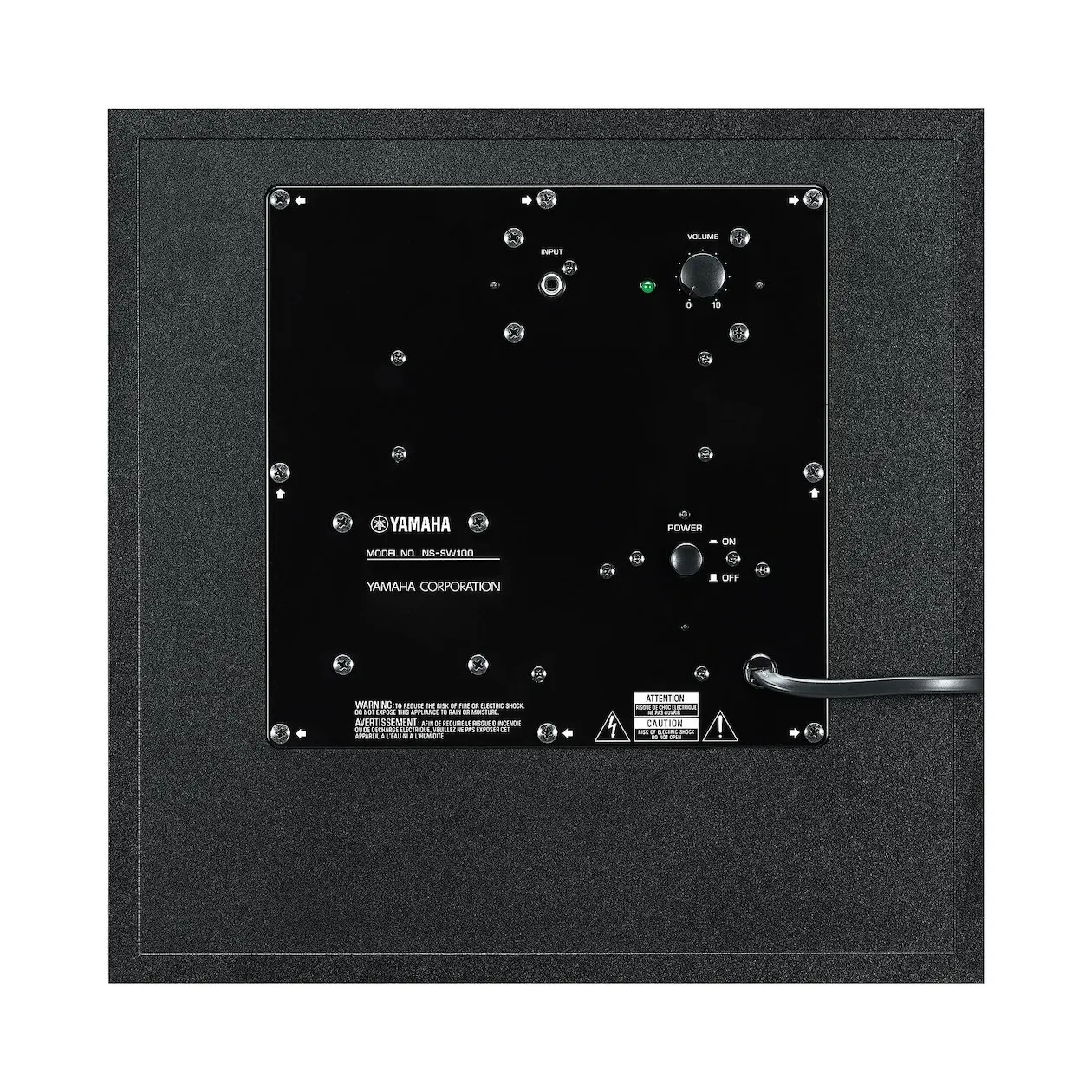Yamaha NS-NSW100 Caisson De Basses Actif - Puissant, MusicCast Compatible, Noir Mat