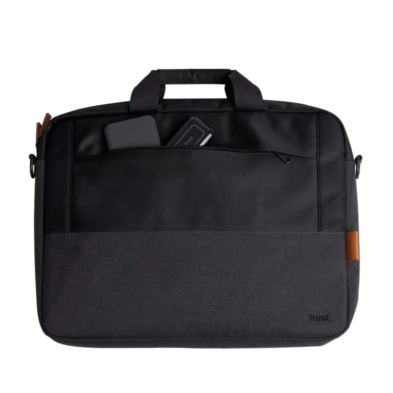 Trust Lisboa Laptophülle Für Bis Zu 16 Zoll – Nachhaltige Tasche Aus Recycelten PET-Flaschen, Stoßsicher & Schlank Für Unterwegs