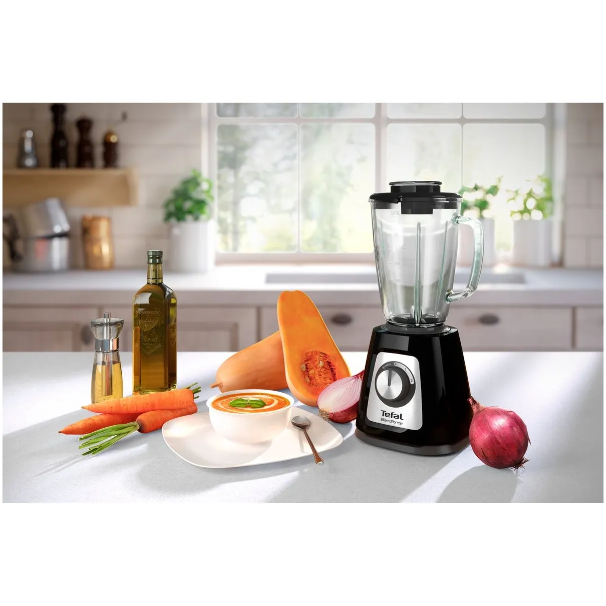 Tefal BlendForce II BL4358 Blender - 1.25L Glazen Kan - Smoothie Maker - 800W