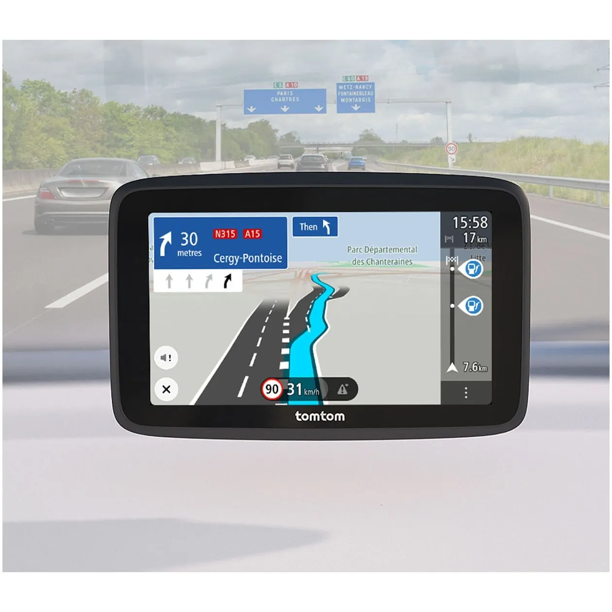 Bruni Película Protectora Compatible Con TomTom GO Premium 5