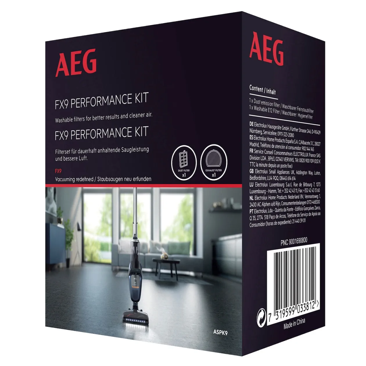 Kit De 3 Filtres Pour Aspirateur AEG QX9 FX9 - HEPA + Pré-moteur + Mousse - Marque Vhbw