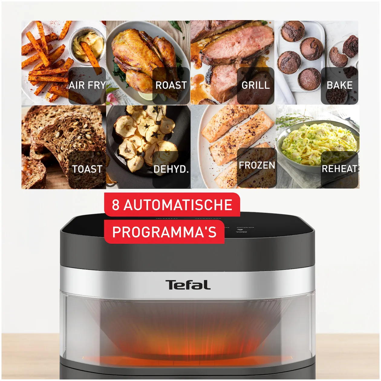 Tefal EY831G Easy Fry Infrared Airfryer 7L - Infraroodtechnologie Met Kijkvenster
