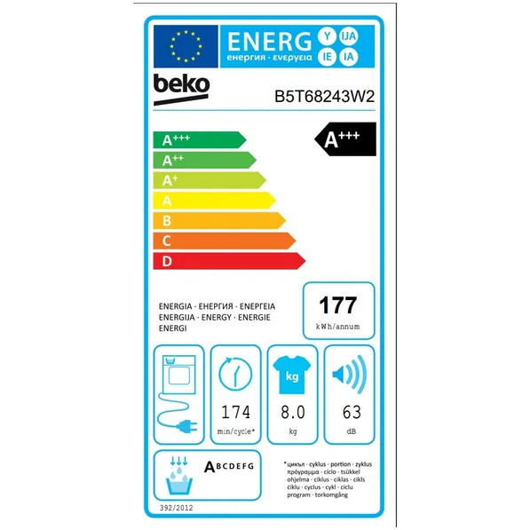 Beko DS8332TXM Droger - Hanze Witgoed Kampen