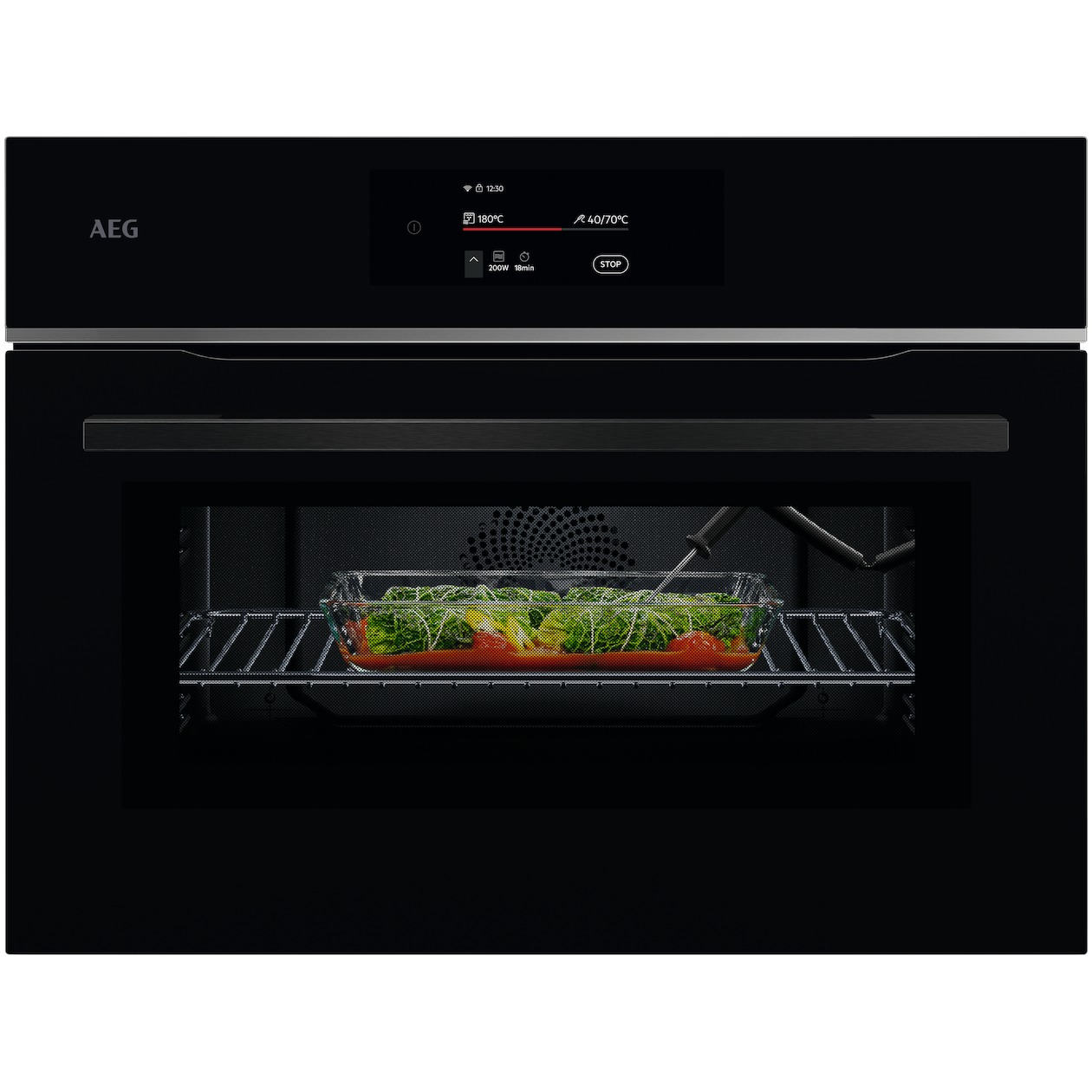 AEG TK8NK72FB Inbouw oven met magnetron Zwart afbeelding
