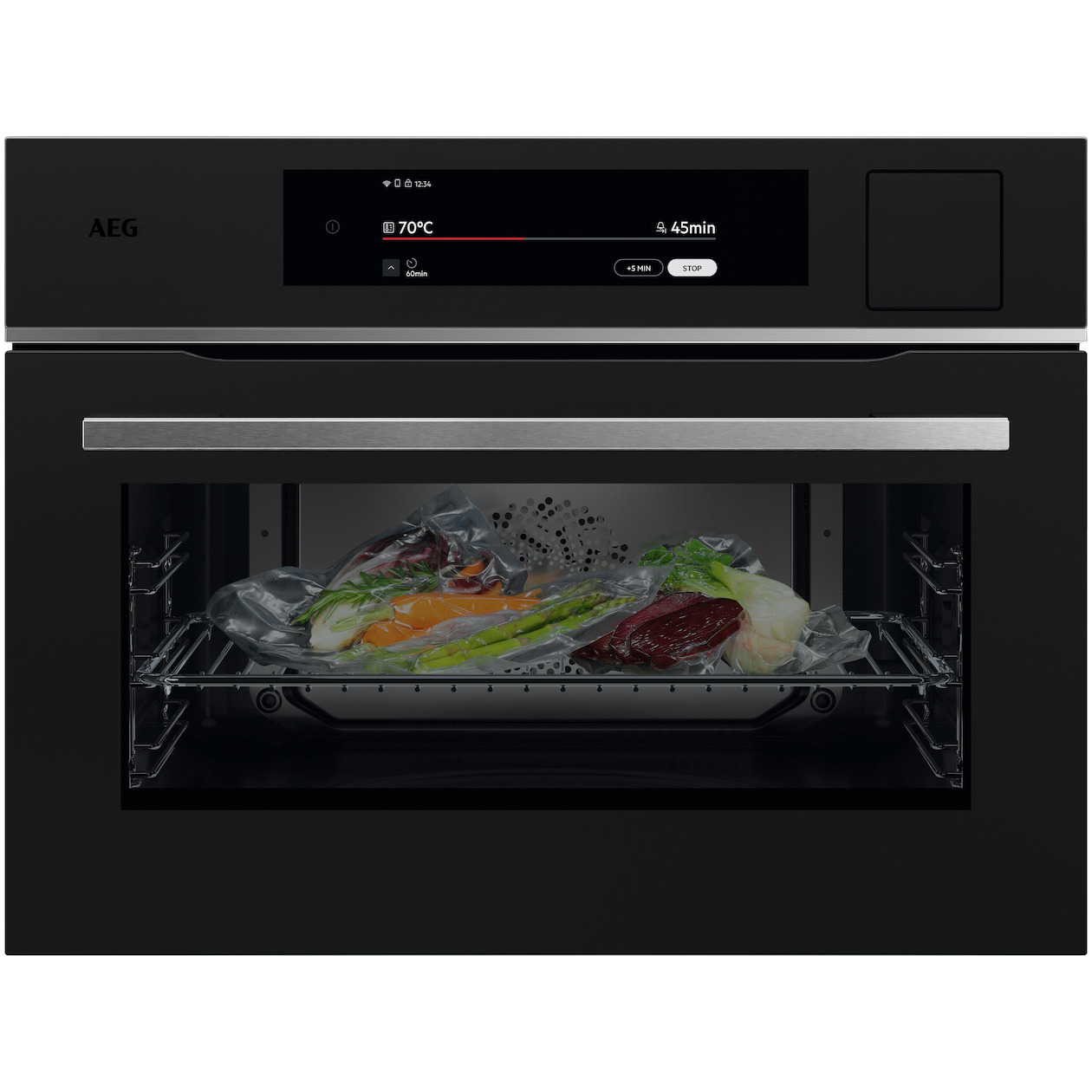 AEG TP9SK821T Inbouw combi stoomoven Zwart afbeelding