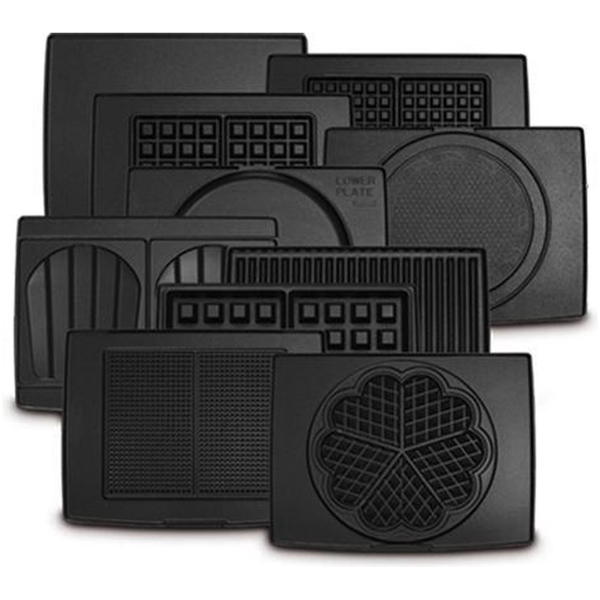 Fritel Bakplaten wafels 4x7 Kookaccessoires Grijs afbeelding