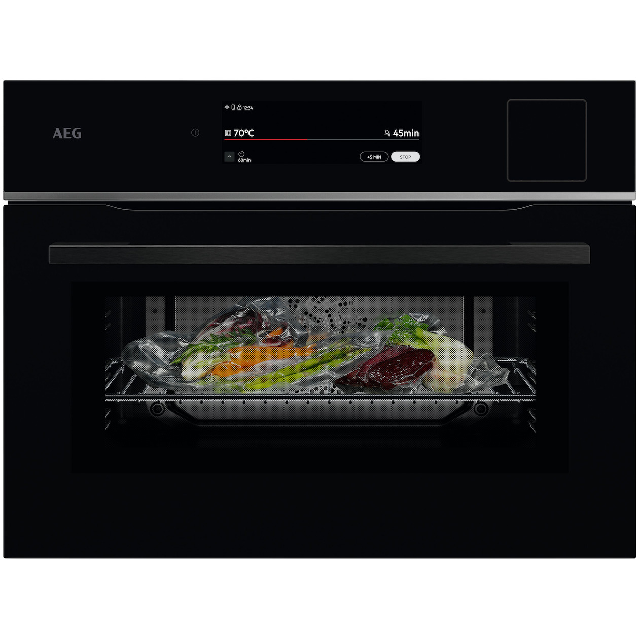 AEG TP9SK821B Inbouw combi stoomoven Zwart afbeelding