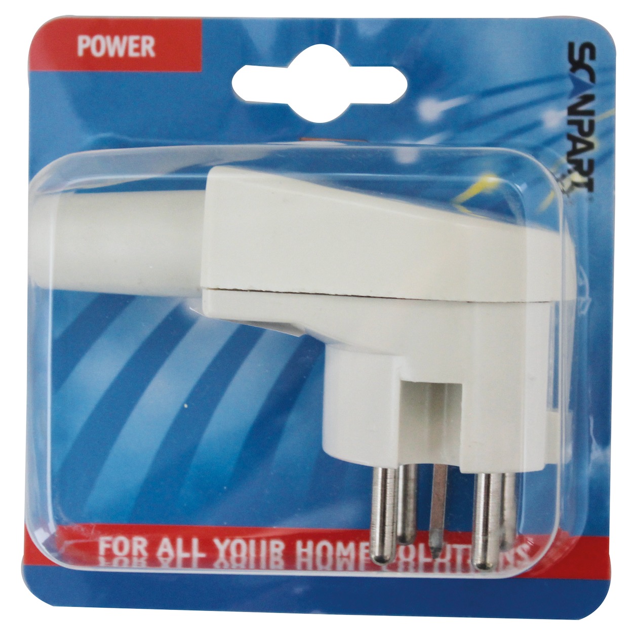 Scanpart perilex stekker 16A/400V haaks Wit Inbouw accessoire Wit afbeelding