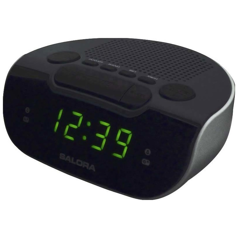 Salora CR612 Wekker radio Zwart afbeelding