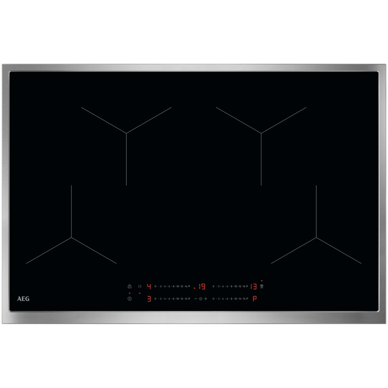 AEG TO84IA0FXB Inductie kookplaat Zwart afbeelding