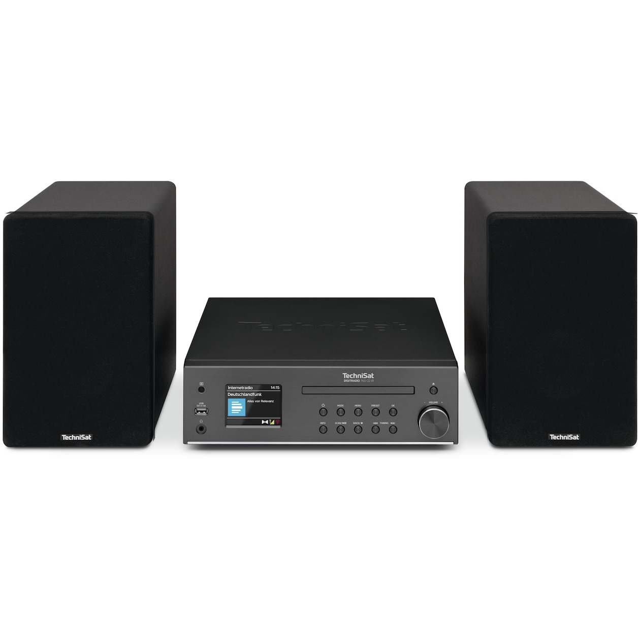 TechniSat Digitradio 760CD IR Hybride radio Zwart afbeelding