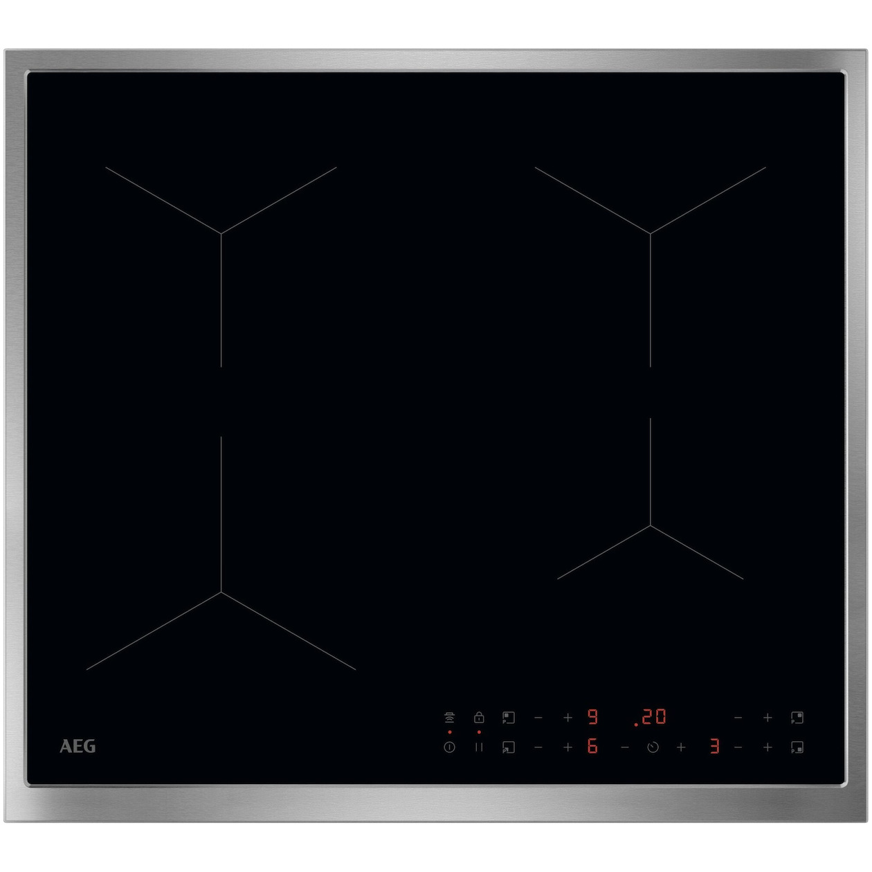 AEG TN64IA0FXB Inductie kookplaat Zwart afbeelding